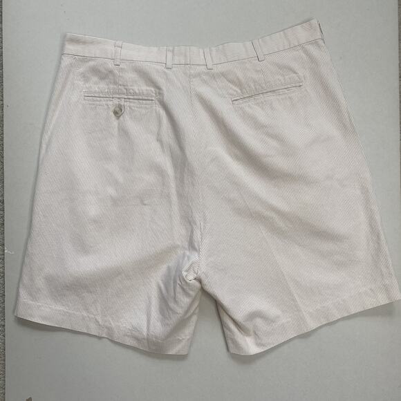 Bobby Jones Shorts Mens Size 38 Cream Tan Stripe Nautical Preppy Old Money - Picture 3 of 9